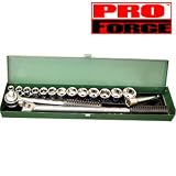 1/2' Drive Socket Set 17 Pc - Metric MM