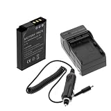 Nikon EN-EL12 Lithium-Ion Battery + Battery Charger with Car Adapter for Nikon CoolPix S1000pj / S610 / S610c / S620 / S630 / S640 / S70 / S710 / S8000 Digital Camera