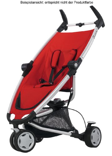 Imagen 3 de Quinny 65606130 Zapp Black Line - Silla de paseo con cesto de la compra, capota, protector para la lluvia, pinza para sombrilla y adaptador para capazo (3 ruedas), armazón y asiento color negro