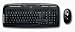 Logitech EX110 Cordless Keyboard & Mouse [RF, PS/2, USB, Black]