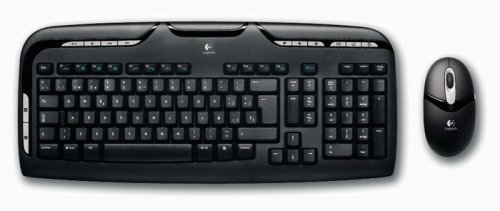Logitech EX 110 Desktop Tastatur/Maus USB PS2 schwarz refresh