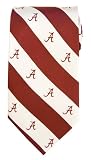 University Of Alabama - Crimson Tide - Script A Logo Stripe- Necktie - Tie