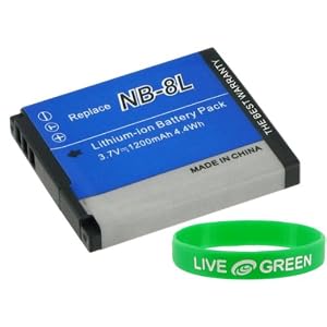 Young Micro NB-8L 1200mAh Li-Ion Battery for Canon PowerShot A3000IS 10 MP Digital Camera