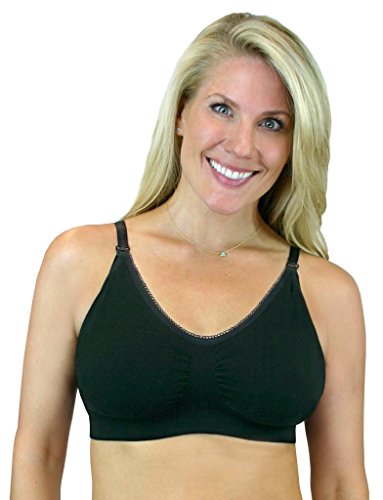 Bamboobies Super-Soft Seamless Nursing Bra with Clasps for Ease of Nursing