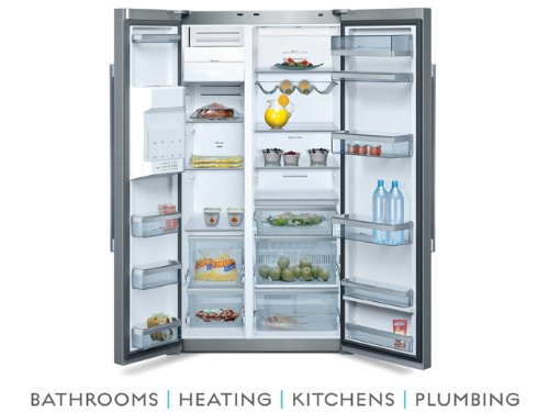Neff American Style Fridge Freezer Stainless Steel Door