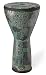 Remo Designer Series 8" x 14" Small Festival Djembe, Green KinteKloth