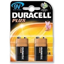 Duracell Plus MN1604 Battery Alkaline 9V Ref 75051888 [Pack 2]