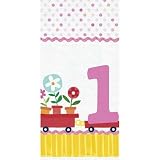 Baby Girls 1st Birthday 54in x 102in Plastic Tablecover