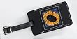 Sunflower Leather Luggage Tag