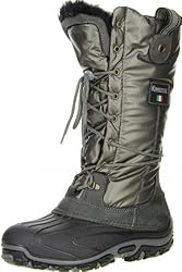 KIMBERTEX Damen Winterstiefel Snowboots grau, Doppelgröße:39/40;Farbe:Grau