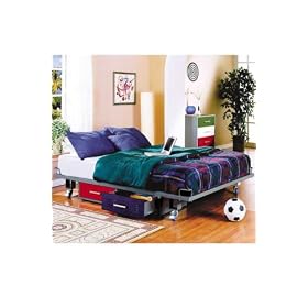 Full Bed, 13Hx56Wx78D, SILVER by Home Decorators Collection