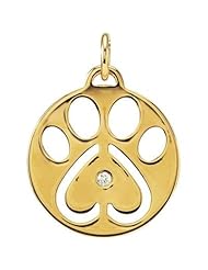 Jewelplus Our Cause for Paws Bracelet or Charm 14K Yellow 18.75 Mm