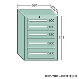 大阪製罐 ライトキャビネット 幅×奥行×高さ:591×557×881mm （5-803）