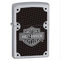 Zippo Harley-Davidson Full Face Bolts Lighter (Silver, 5 1/2 x 3 1/2 cm)