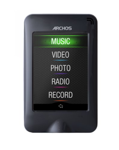 Archos 28 vision MP4 Player, 4 GB, 7,11 cm (2.8 Zoll) Touchscreen, microSDHC Slot, FM-Radio, Mikro