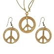 Acrylic Peace Sign Pendant/Earring Set