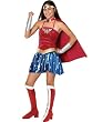 Teen Size Wonder Woman Costume SuperHero Halloween Costume 6 Pc Set