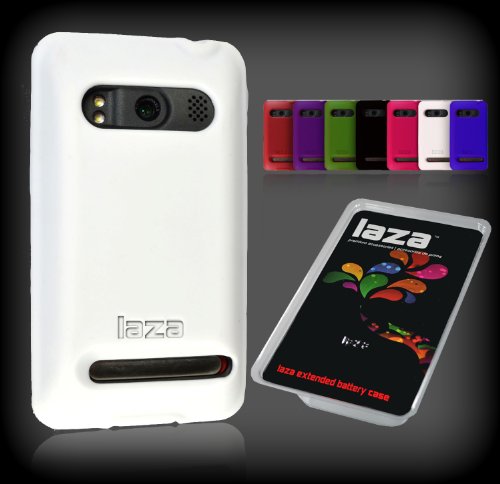 Laza Sprint HTC Evo 4G Extended Battery Silicone Case White
