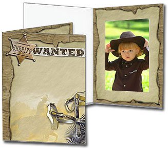 Western Theme 4x6 Vertical Event Photo Folders (25 Pack)