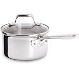 Emeril E9832164 PRO-CLAD Tri-Ply Stainless Steel Saucepan Dishwasher Safe 1-Quart Sauce Pan Cookware, Silver