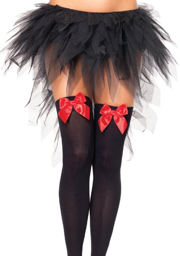 Leg Avenue Women's Witchy Tulle Skirt with Train, Black, One Size