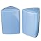 Oneida Buffalo China Salt and Pepper Shaker Set - Blue Hawaii