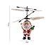 Kids Toy Xmas gifts RC Flying Santa Built-in Shining LED Lighting for Kids Teens gifts for Christmas