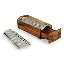 Enrico 1005 Cheese Grater and Shredder, Acacia Wood