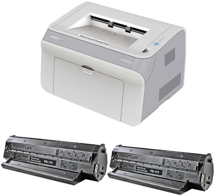 Pantum P2000 SF Monochrome Laser Printer with a Starter and 2 Standard Yield (PB-110) Toner Cartridges