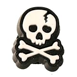 Urban Boundaries Novelty Shoe Decorations/Charms for Clogs, Crocs, Bracelets, & More (Sold Individually or in Packs) - Skull & Cross Bones ($.99)
