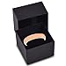 Tungsten Wedding Band Ring 5mm Men Women Comfort Fit 18k Rose Gold Plated Dome Brushed Size 7