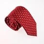 Red Checkered Woven Silk Tie Present Box Set crimson Halloween Present T8199