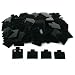 100 Black Earring Puff Cards Jewelry Showcase Displays 1"