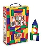 Melissa & Doug 100 Piece Wood Blocks Set