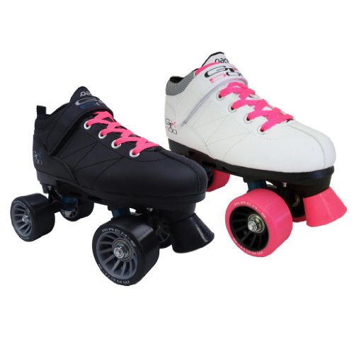 Pacer Mach 5 GTX500 Quad Speed Roller Skates with Pink Laces