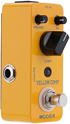 Mooer Yellow Comp Micro Mini Optical Compressor Effect Pedal for Electric Guitar True Bypass