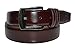 7910 - Toneka Men's Cordovan/Burgundy and Tan Stitched Feather Edge Dress Belt