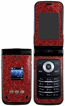Metallic Red - Samsung A900 Protector Skin Decals - Faceplates