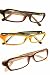 Apparel : Limited Edition - Cool Colors French Rectangular Plastic Reading Glasses