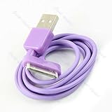 USB Data Charger Cable for Ipod Iphone 3g 3gs 4g Purple