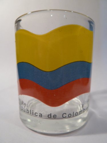 Colombia Flag Shot Glass