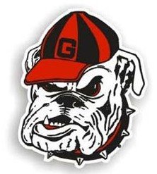 Georgia Bulldogs 12" Bulldog Car Magnet