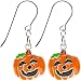Handcrafted Pumpkin Jackolantern Halloween Earrings