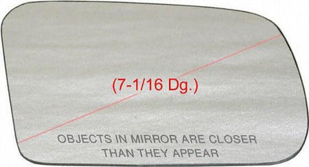 90-92 NISSAN STANZA MIRROR GLASS RH (PASSENGER SIDE), (7-1/16 Dg.), Blue Glass, Convex (1990 90 1991 91 1992 92) N471143 N/A