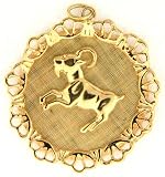 Aries, 14K Gold Charm