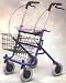 Rollator Walker with Loop Brakes - 4 Wheels/Seat/Brakes/Basket