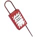 Accuform Signs TLS202 STOPOUT Disposable Padlock Seal, Red Plastic (Pack of 10)