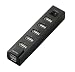 BUFFALO USB2.0Hub �o�X�p���[ 7�|�[�g �d���W���X�C�b�`�t �u���b�N BSH7U02BK