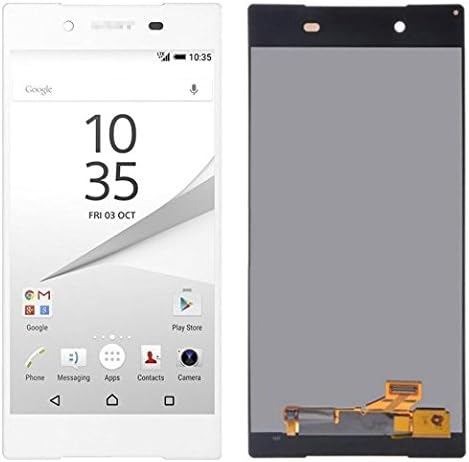 For Sony Xperia Z5 LCD Replacement+Ahesive Sticker,LCD Display Touch Digitizer Screen Replacement Assembly for Sony Z5 E6683 E6653 E6603 5.2 inch (white)