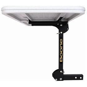 Boone Outdoor Sports Fan Tailgate Table 2-Inch Hitch, Gray